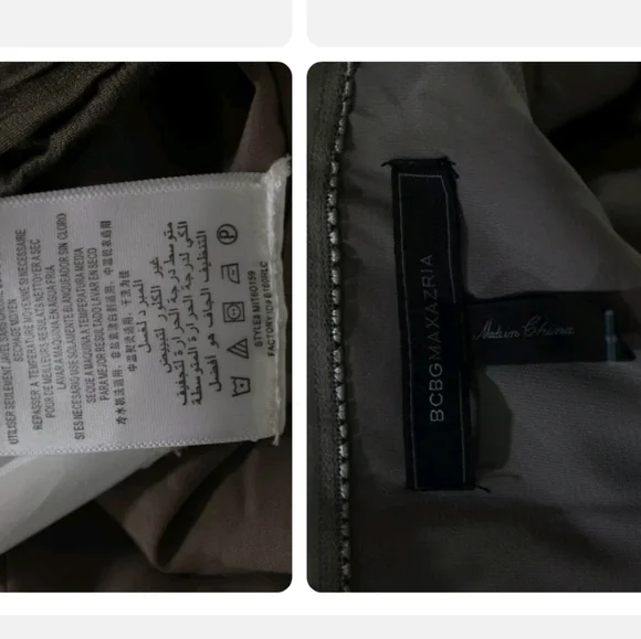 BCBG MAX AZRIA WOMENS RUCHED SLEEVELESS SHEATH DRESS BROWN SIZE 4 - Picture 6 of 6